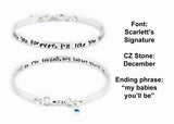 I'll Love You Forever, I'll Like You For Always sterling silver bangle bracelet