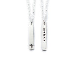 Silver Medical Alert Bar Necklace with Information on the Back