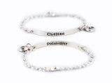 Medical Alert ID Bracelet - Women, Teens and Children's Sterling Silver Bracelet