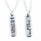 GPS Coordinates or Latitude and Longitude Necklace