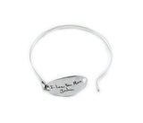 Custom Handwriting Bracelet - Actual Signature Jewelry - Tension Bracelet