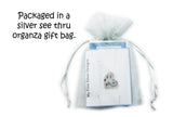 Cat or Dog Paw Print Necklace - Silver Paw Print Pendant made from a Picture