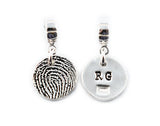 Fingerprint Necklace or Pandora Charm - Memorial fingerprint jewelry