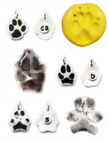 Cat or Dog Paw Print Cut Out Bracelet - Silver Paw Print Pendant made from a Picture