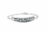 Custom Handwriting Bracelet - Actual Signature Jewelry - Thick Design
