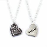 Silver Fingerprint Necklace - Wedding Gift, couple's gift, a parent's fingerprint