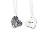 Silver Fingerprint Necklace - Wedding Gift, couple's gift, a parent's fingerprint