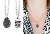 Small Tear Drop Fingerprint Necklace