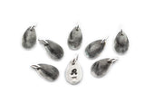 Small Teardrop Fingerprint Necklace - Mom Gift, Grandmother gift, Memorial Pendant