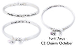 Fashionable Medical Alert ID Bangle - Women and Teens Sterling Silver Bracelet