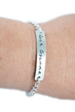 Custom Handwriting Bracelet - Actual Signature Bracelet - Thin Design