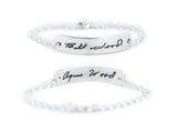 Custom Handwriting Bracelet - Actual Signature Bracelet - Thin Design