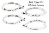 Sterling Silver Medical Alert ID Bracelet Custom Made - Women and Teens Bracelet