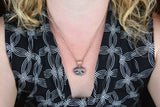 3D Silver Rose Gold plated Dog Nose Print Pendant on a necklace - YOUR Dog's Actual Nose Print