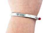 Medical Alert ID Bracelet - Women, Teens and Children's Sterling Silver Bracelet