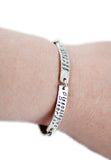 Sterling Medical Alert Bracelet with Individual Bars