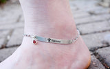 Medical Alert ID Anklet