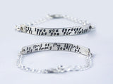 I'll Love You Forever, I'll Like You For Always sterling silver bracelet
