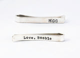 Silver Custom Made Men's Tie Clip - Gift for him