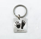 Handprint Keychain and/or Footprint Keychain