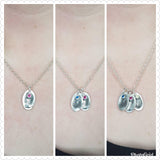 Silver Fingerprint Necklace - Wedding Gift, couple's gift, a parent's fingerprint