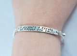 A Person's A Person No Matter How Small sterling silver bracelet