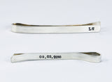 Custom Made Men's Tie Clip - Gift for him gift for dad - Sterling Silver