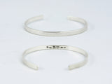 Secret Message, Hidden Message, Sterling Silver Cuff Bracelet