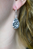 Handwriting Earrings - Teardrop Shape