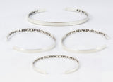 Secret Message, Hidden Message, Sterling Silver Cuff Bracelet