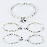 I'll love you forever, I'll like you for always Sterling Silver bangle - Gift for Her, Mom Gift