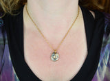 Gold Plated Cat Nose Print Pendant Necklace - Your Cat's ACTUAL nose print