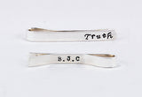 Silver Custom Made Men's Tie Clip - Gift for him