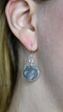 Silver Cat or Dog Partial Paw Print Earrings