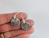 Silver Cat or Dog Partial Paw Print Earrings