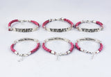 Latitude and Longitude Coordinates Bracelet - hand braided Genuine Leather and Sterling