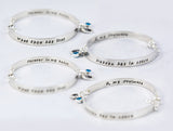 Pet Memorial Bangle Bracelet - Women and Teens Bracelet