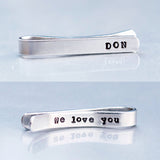 Aluminium Custom Made Men's Tie Clip - Gift for him, gift for dad