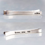Custom Made Men's Tie Clip - Gift for him gift for dad - Sterling Silver