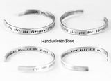 I'll love you forever, I'll like you for always - open ended sterling silver bangle - mom gift