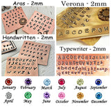 24k Gold Plated Fingerprint Necklace with Name & With or Without Birthstone