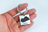 Handprint Keychain and/or Footprint Keychain