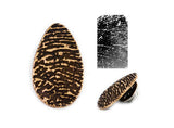Teardrop Bronze Fingerprint Pin
