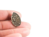 Teardrop Bronze Fingerprint Pin