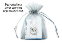 Circle With Family Names and hanging Swarovski Element Birthstone Beads Custom Necklace