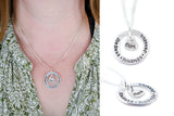 Circle With Family Names Custom Necklace