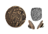 Circle Bronze Fingerprint Pin