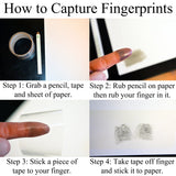 3 Fingerprints on a Silver Rectangle Pendant