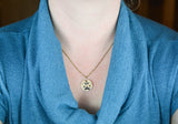 Bronze Cat or Dog Paw Print Necklace - Paw Print Jewelry