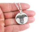 Dog Nose Print Pendant necklace / keychain - Pet Memorial Jewelry, Nose Print Jewelry